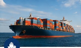 Ocean freight container ship